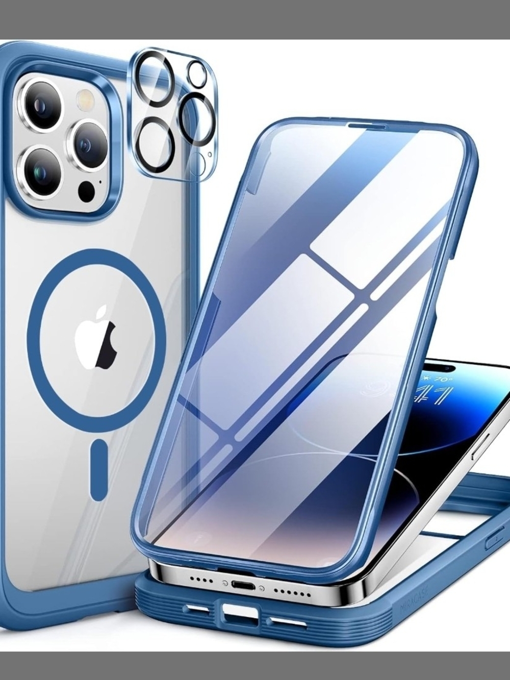Miracase iPhone 14 Pro Case with MagSafe, Blue
